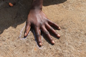 Almost every Saturday, Ashley and I went to Tumaini Rescue Centre to play sports, draw and dance with the girls. Above is a picture taken when we were drawing with chalk in the yard. 