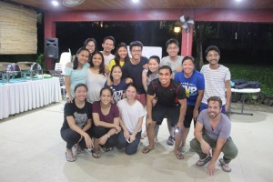 Human Rights Interns Group Arawatan at a retreat in Tagaytay.