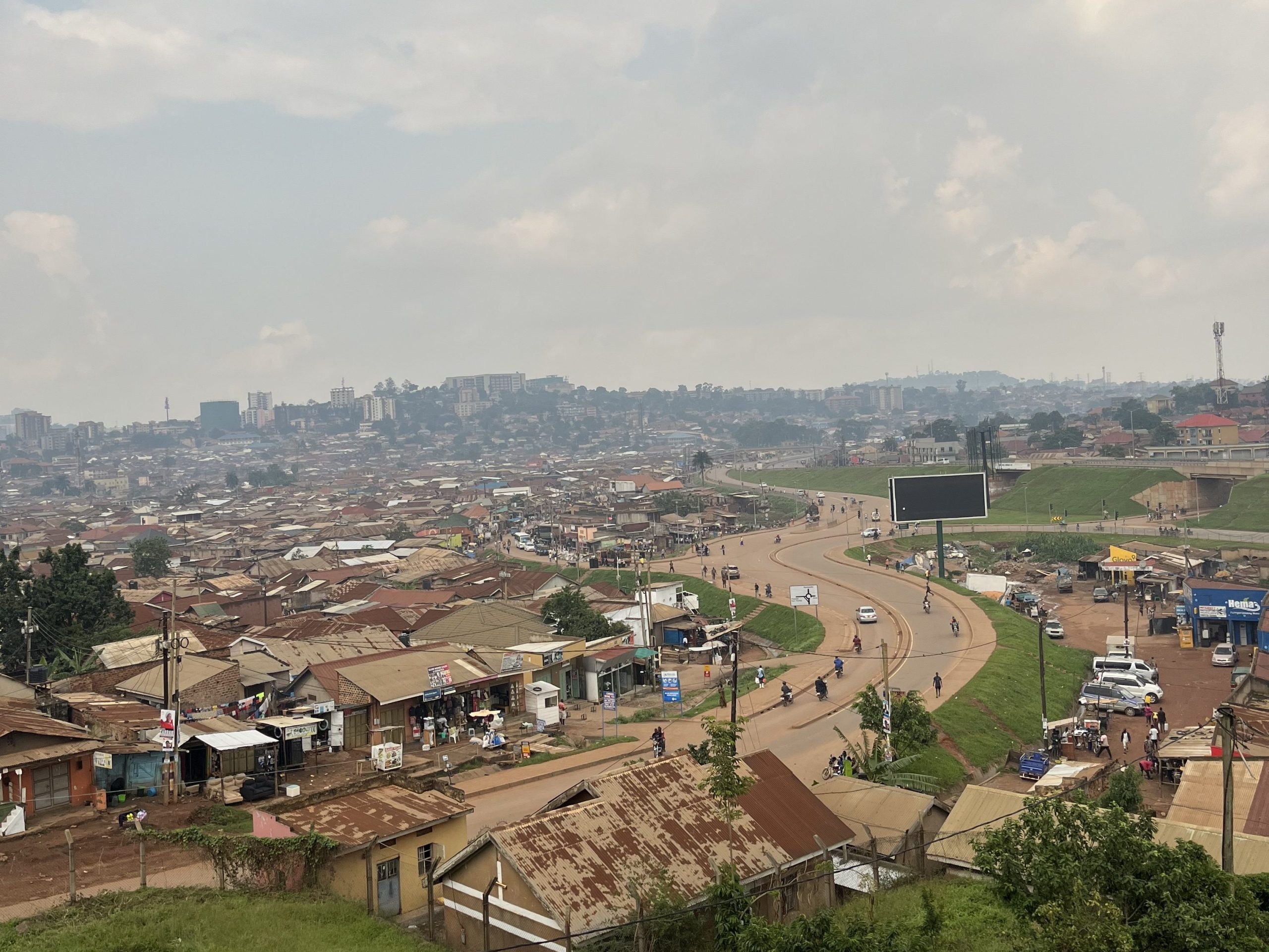 Image of a neighbourhood in Kampala, Uganda